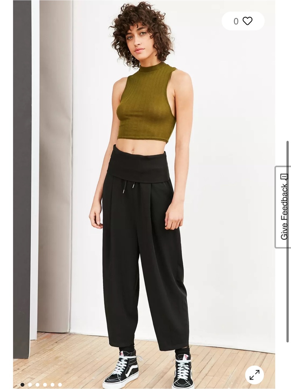 Urban Outfitters Silence + Noise Bronx Lantern Crop Pant